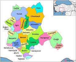 Konya il haritası