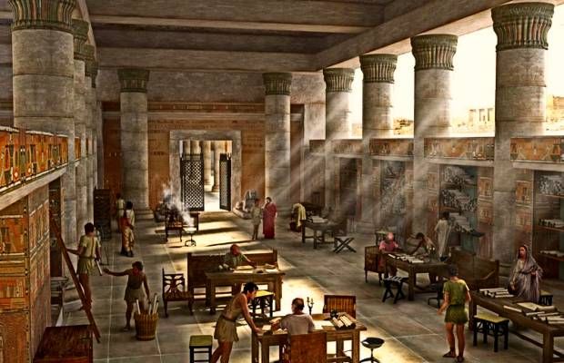 Tarihteki kitaplar ve İskenderiye Kütüphanesi