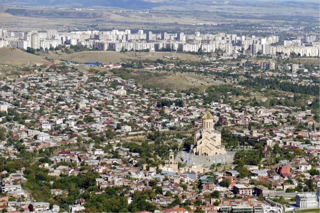 Tiflis Şehre Kuşbakışı